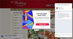 Desktop Screenshot of myweddingcaterer.com.au